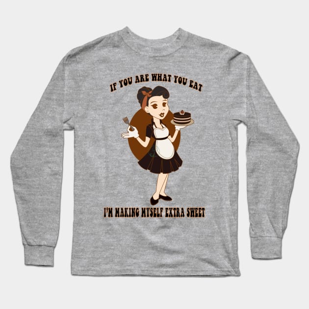 Old Cartoons Style Pin Up bakery Long Sleeve T-Shirt by JuditangeloZK